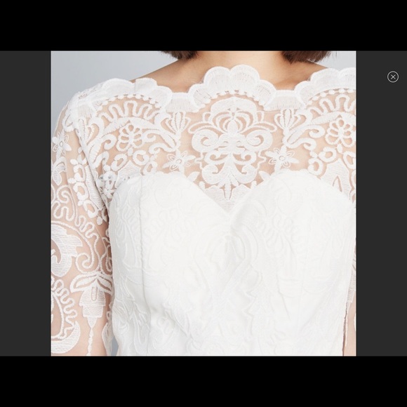 Modcloth White Lace Maxi Gown Super RARE - Picture 3 of 7